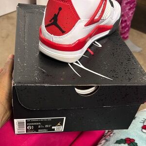 Jordan Kids Sneakers - Red, White, and Black